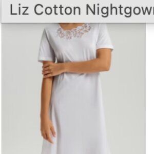 HANRO of Switzerland Liz Embroidered Cotton Nightgown $230